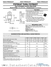 FEPB6CT datasheet pdf General Semiconductor