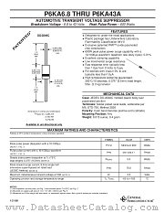 P6KA22A datasheet pdf General Semiconductor