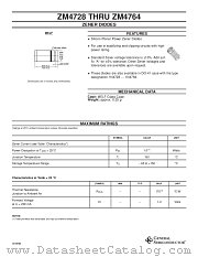 ZM4731 datasheet pdf General Semiconductor