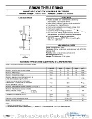 SB040 datasheet pdf General Semiconductor
