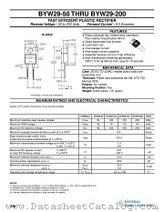 BYW29-50 datasheet pdf General Semiconductor
