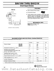 BAV20W datasheet pdf General Semiconductor