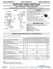FEPF16AT datasheet pdf General Semiconductor