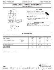 MMBZ4617 THRU MMBZ4627 datasheet pdf General Semiconductor