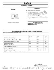 BAS85 datasheet pdf General Semiconductor