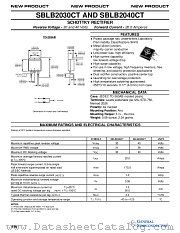 SBLB2030CT datasheet pdf General Semiconductor