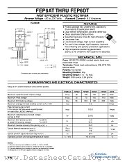FEP6AT datasheet pdf General Semiconductor