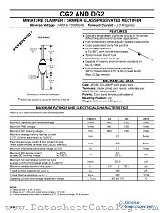 DG2 datasheet pdf General Semiconductor