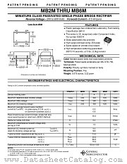 MB4M datasheet pdf General Semiconductor