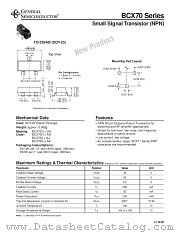 BCX70 SERIES datasheet pdf General Semiconductor