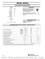 BF423 datasheet pdf General Semiconductor