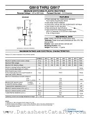 GI917 datasheet pdf General Semiconductor