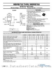MBRB735 datasheet pdf General Semiconductor