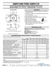 GBPC101 datasheet pdf General Semiconductor