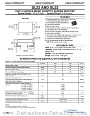 SL22 datasheet pdf General Semiconductor