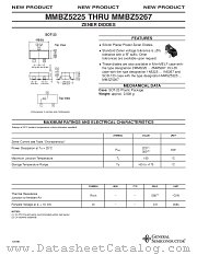 MMBZ5225 THRU MMBZ5267 datasheet pdf General Semiconductor