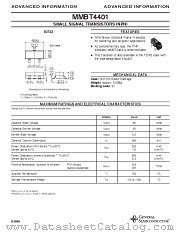 MMBT4401 datasheet pdf General Semiconductor