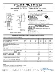 BYV32-200 datasheet pdf General Semiconductor
