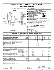 MBRB2550CT datasheet pdf General Semiconductor