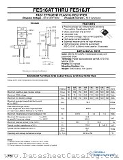 FES16BT datasheet pdf General Semiconductor