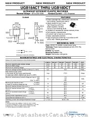 UGB18CCT datasheet pdf General Semiconductor