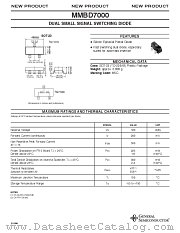 MMBD7000 datasheet pdf General Semiconductor