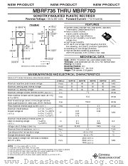 MBRF735 datasheet pdf General Semiconductor