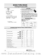 BC849C datasheet pdf General Semiconductor