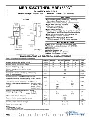 MBR1545CT datasheet pdf General Semiconductor