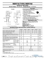 MBR745 datasheet pdf General Semiconductor