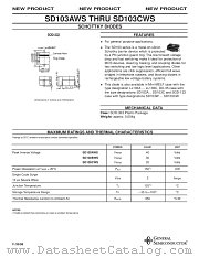 SD103AWS datasheet pdf General Semiconductor