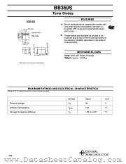 BB369S datasheet pdf General Semiconductor