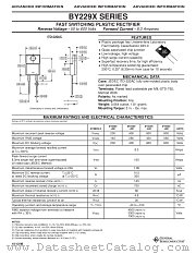 BY229X SERIES datasheet pdf General Semiconductor