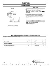 BB701S datasheet pdf General Semiconductor
