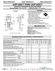 UGF18DCT datasheet pdf General Semiconductor