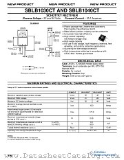 SBLB1040CT datasheet pdf General Semiconductor