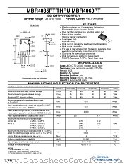 MBR4045PT datasheet pdf General Semiconductor