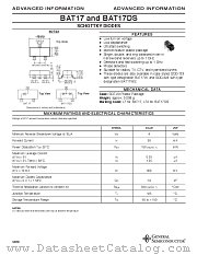BAT17DS datasheet pdf General Semiconductor