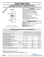 FE3D datasheet pdf General Semiconductor