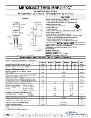 MBR2045CT datasheet pdf General Semiconductor