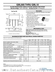 GBL10 datasheet pdf General Semiconductor