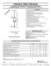 P4KA18A datasheet pdf General Semiconductor