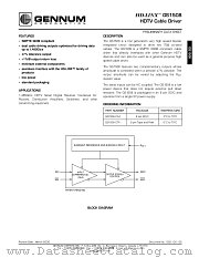 GS1508 datasheet pdf Gennum Corporation