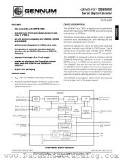 GS9000C datasheet pdf Gennum Corporation