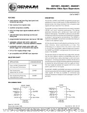 GS1881 datasheet pdf Gennum Corporation