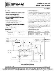 GS9022 datasheet pdf Gennum Corporation