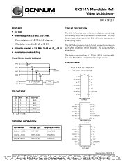 GX214A datasheet pdf Gennum Corporation