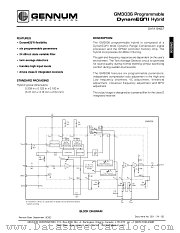 GM3036 datasheet pdf Gennum Corporation