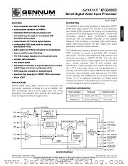 GS9020 datasheet pdf Gennum Corporation