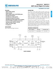 GS1511 datasheet pdf Gennum Corporation